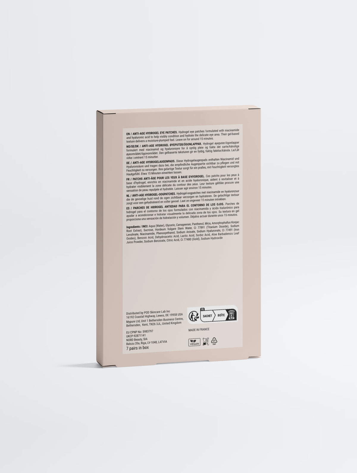 Anti-Age Hydrogel Eye Patches